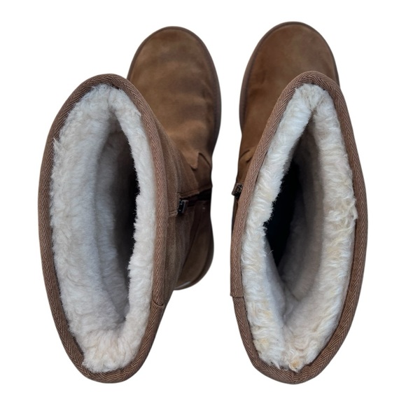 UGG Mid Suede Boot Chestnut Celvin 1118957 Zip Shearling Winter Women’s Size 10 - Picture 13 of 16